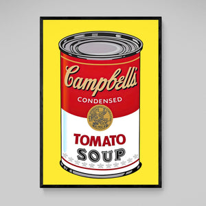 Tableau Pop Art Soupe Campbell Rouge - The Art Avenue