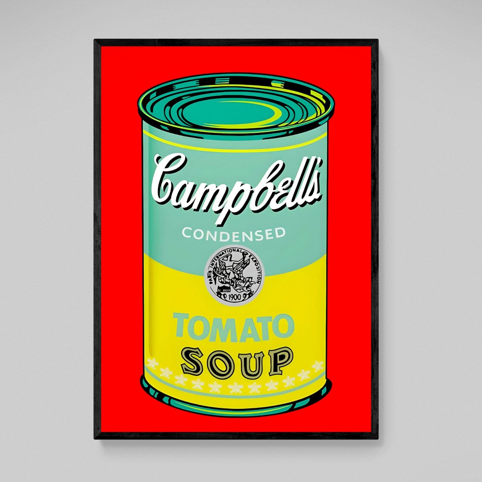 Tableau Pop Art Soupe Campbell Vert - The Art Avenue