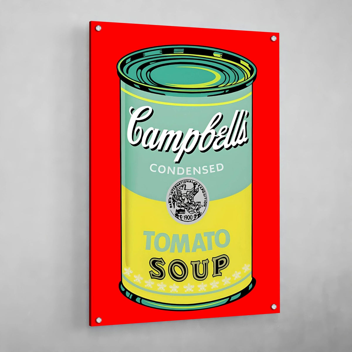 Tableau Pop Art Soupe Campbell Vert - The Art Avenue