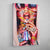 Tableau Pop Art Stickers Visage Femme - The Art Avenue