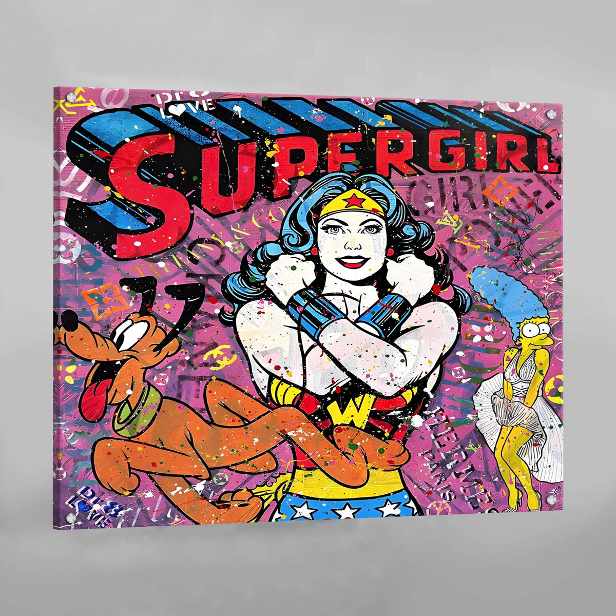 Tableau Pop Art Supergirl - The Art Avenue