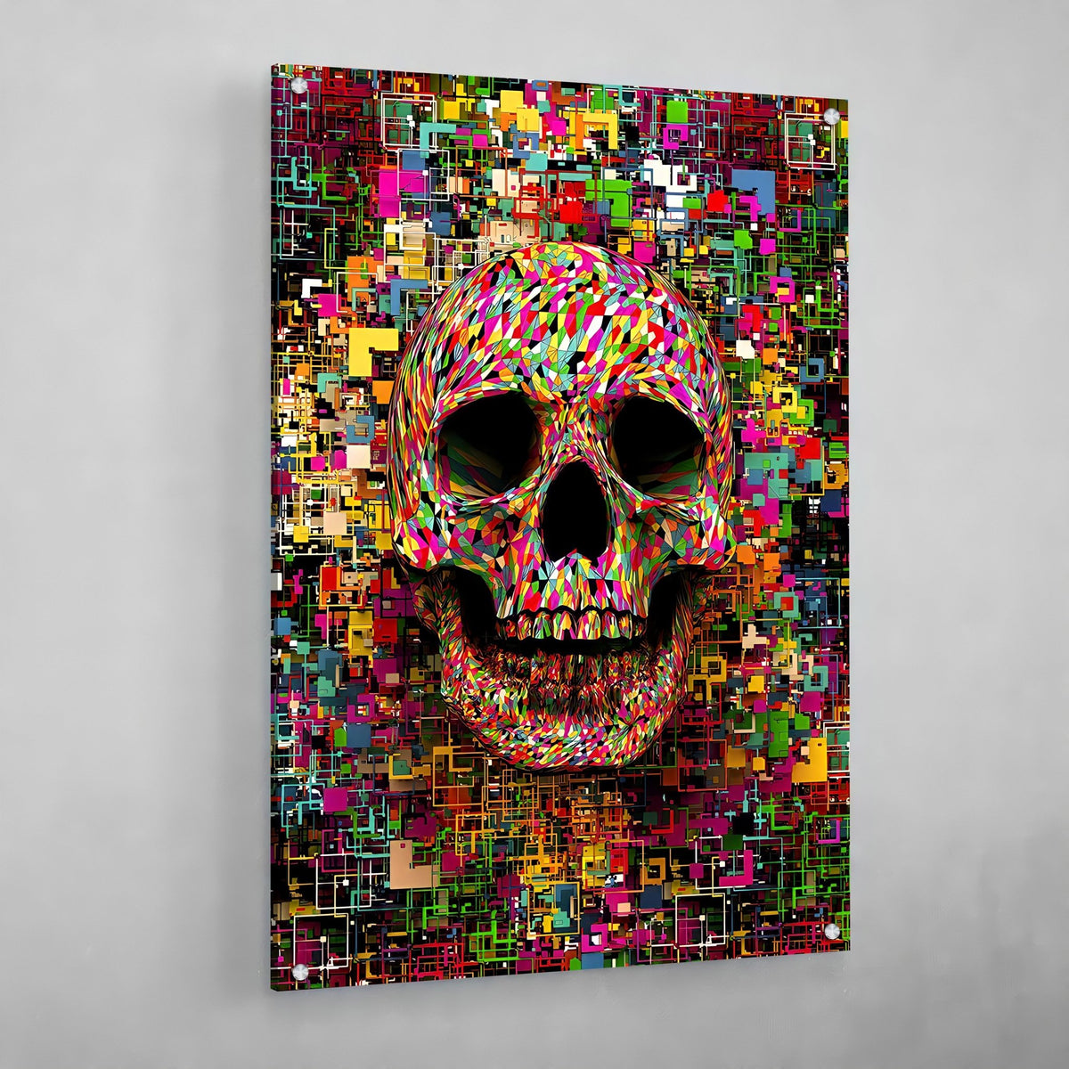Tableau Pop Art Tête De Mort - The Art Avenue