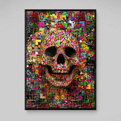 Tableau Pop Art Tête De Mort - The Art Avenue