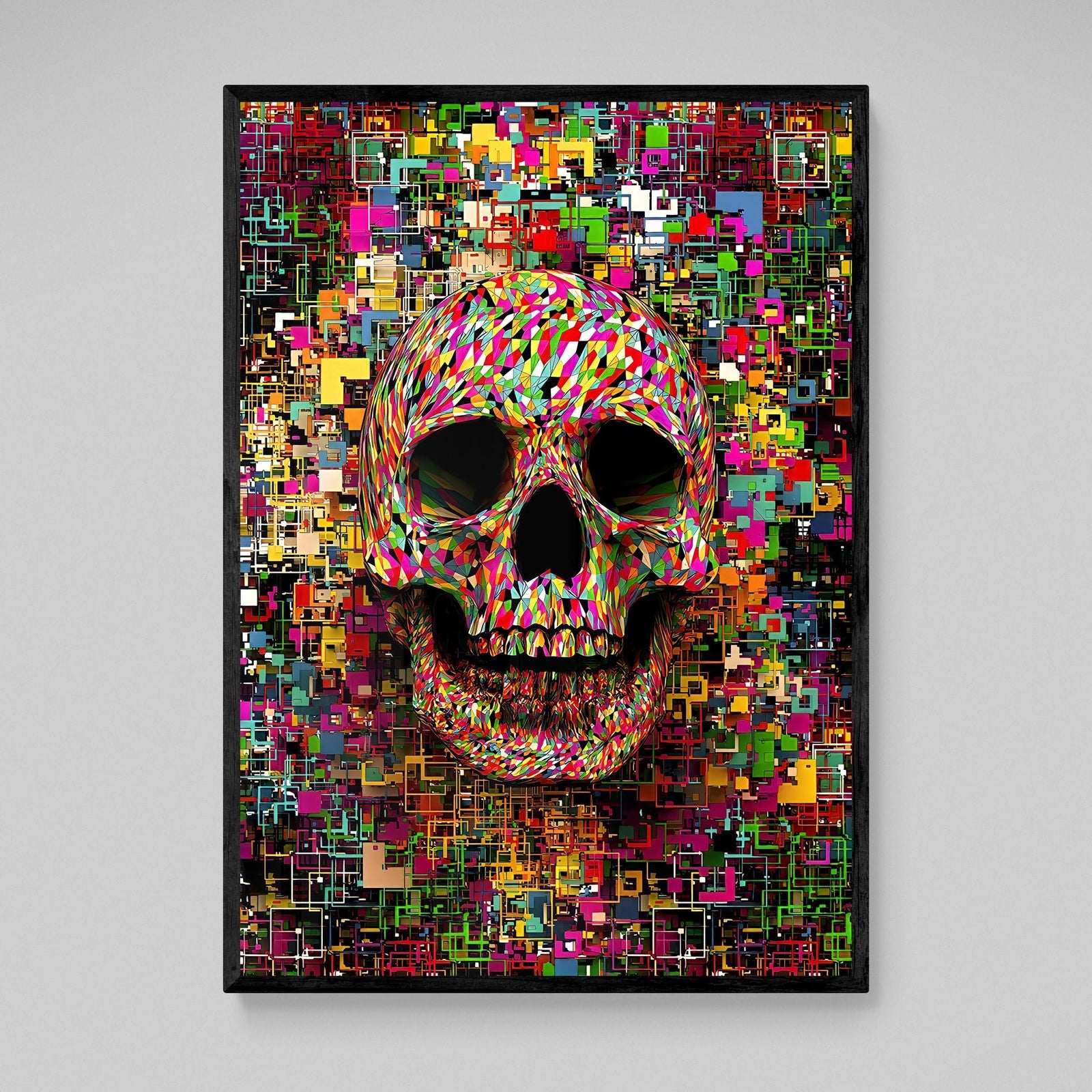 Tableau Pop Art Tête De Mort - The Art Avenue