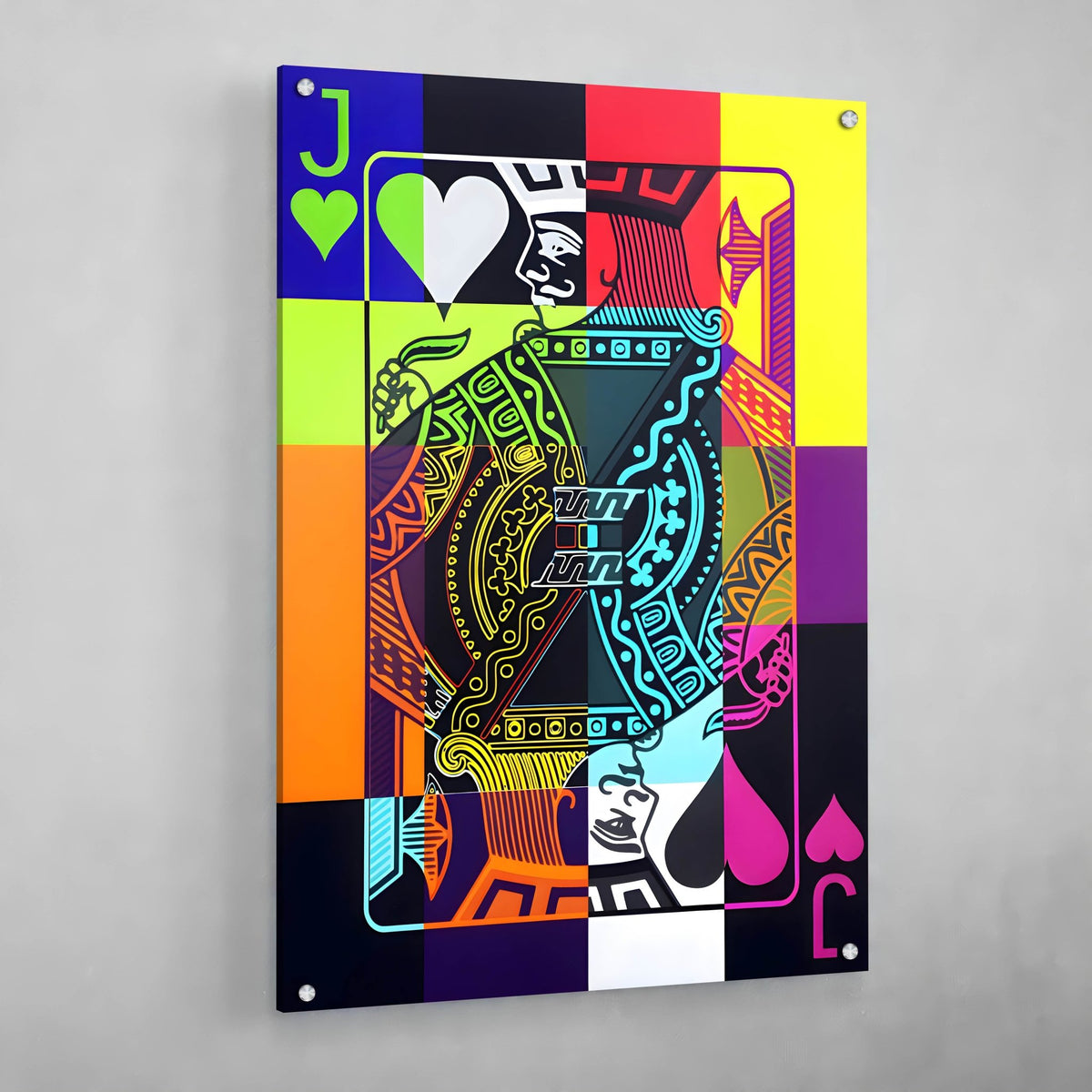 Tableau Pop Art Valet De Coeur - The Art Avenue