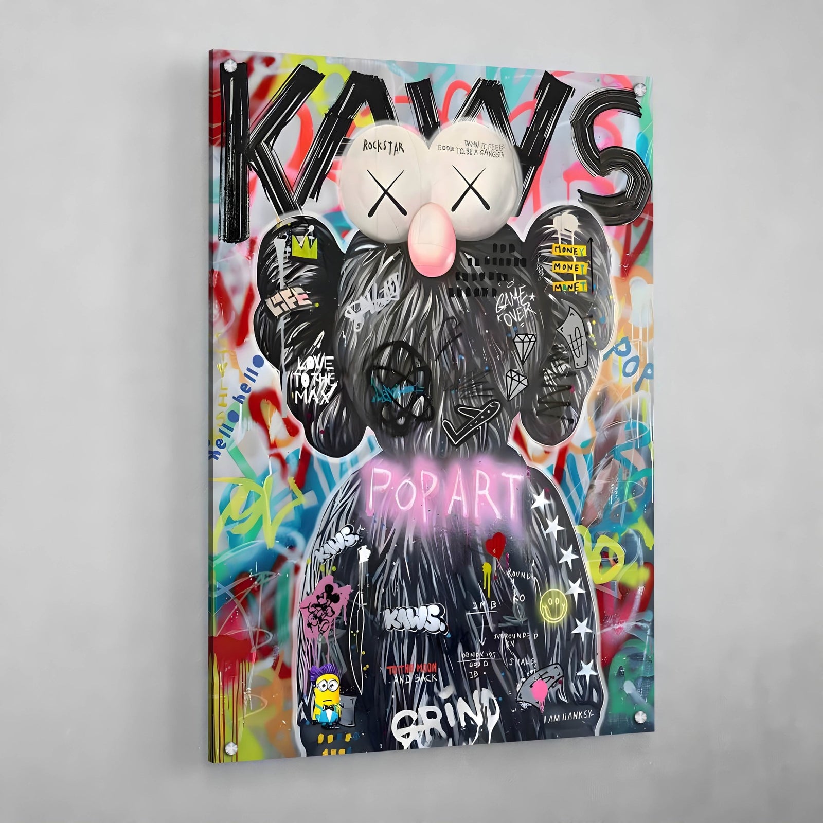 Tableau Pop Culture Kaws - The Art Avenue