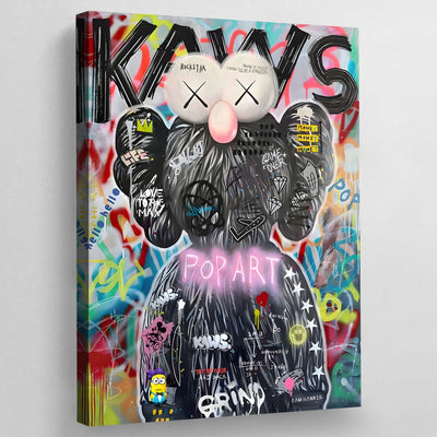 Tableau Pop Culture Kaws - The Art Avenue