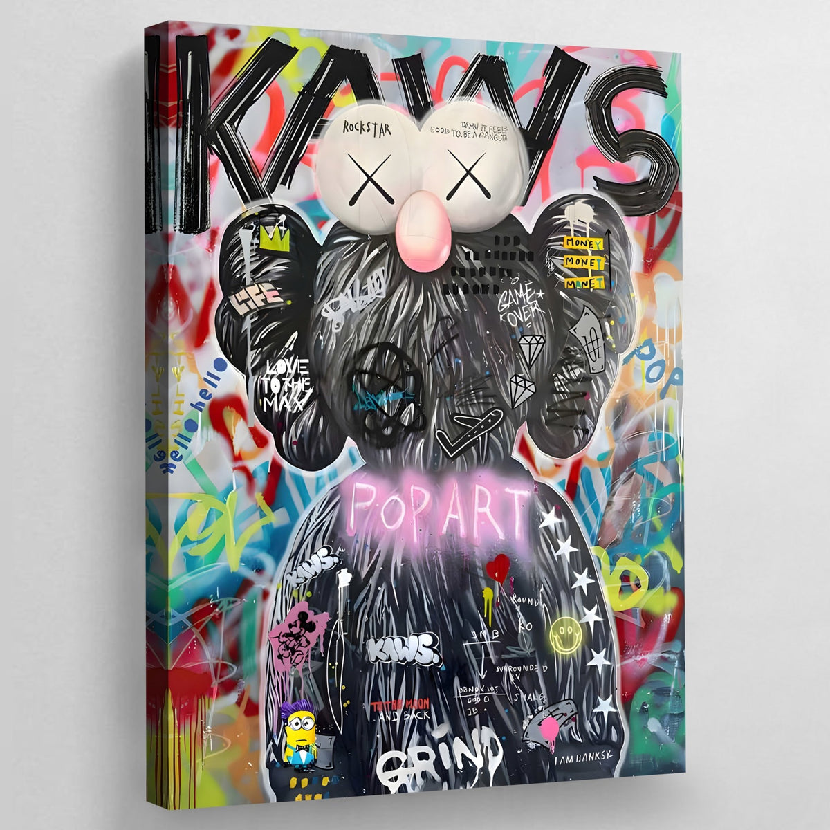Tableau Pop Culture Kaws - The Art Avenue