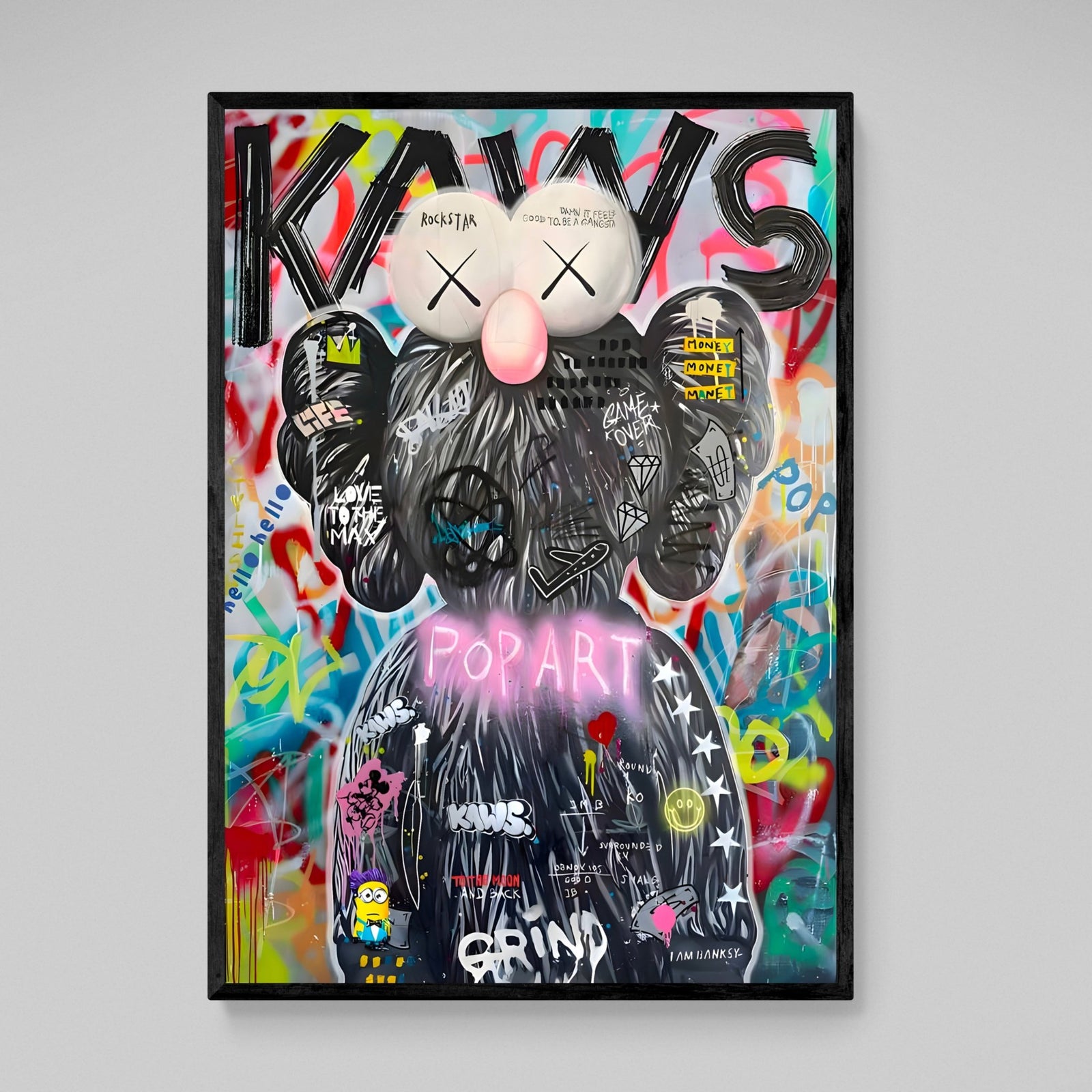 Tableau Pop Culture Kaws - The Art Avenue