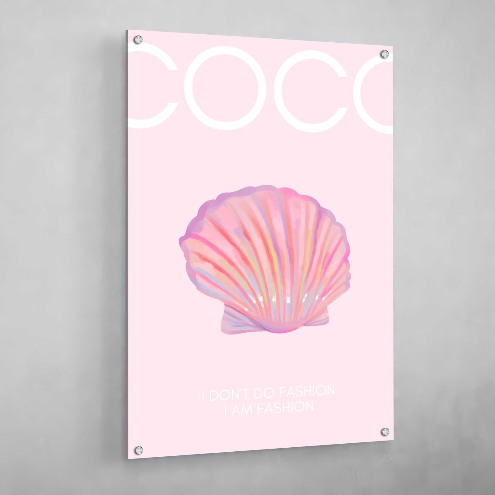 Tableau Rose Coco Chanel - The Art Avenue