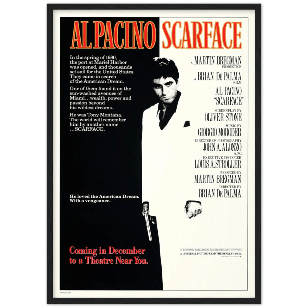 Tableau Scarface Vintage - The Art Avenue
