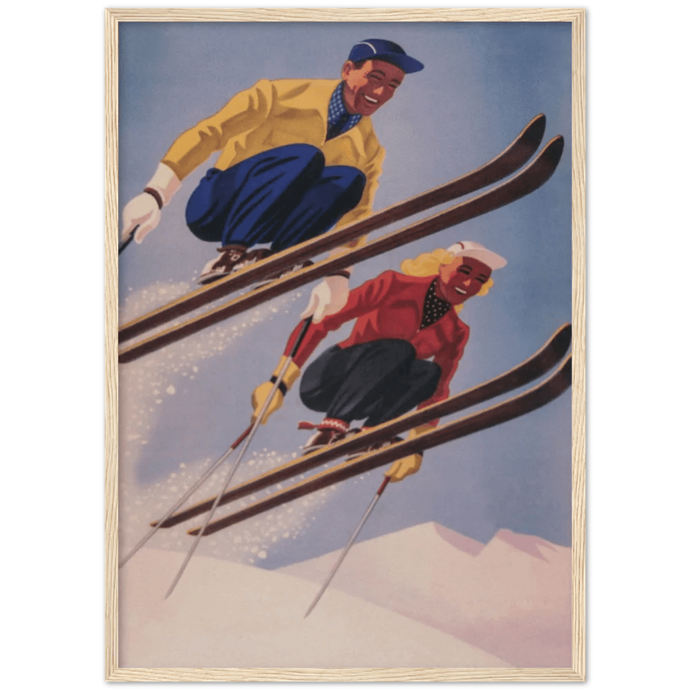 Tableau Ski Vintage - The Art Avenue