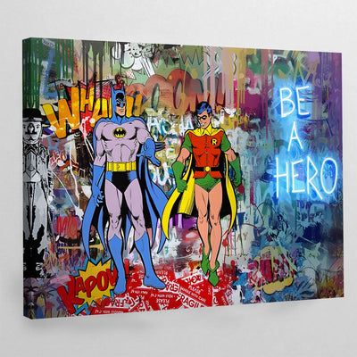 Tableau Street Art Batman & Robin - The Art Avenue