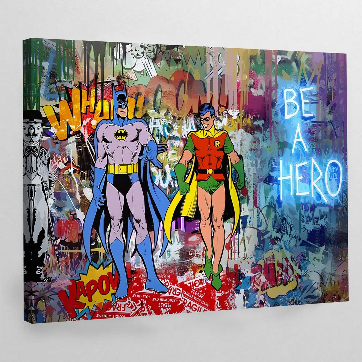 Tableau Street Art Batman & Robin - The Art Avenue