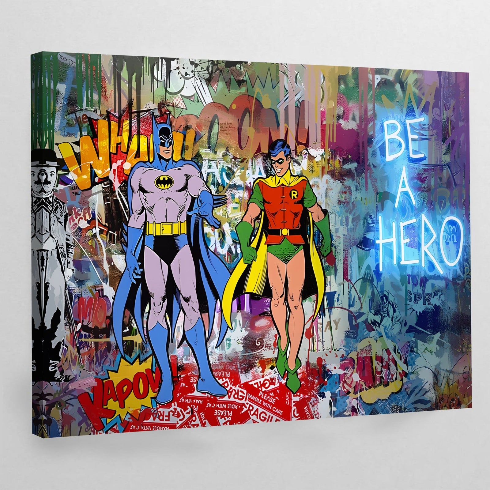 Tableau Street Art Batman & Robin - The Art Avenue