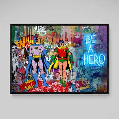 Tableau Street Art Batman & Robin - The Art Avenue