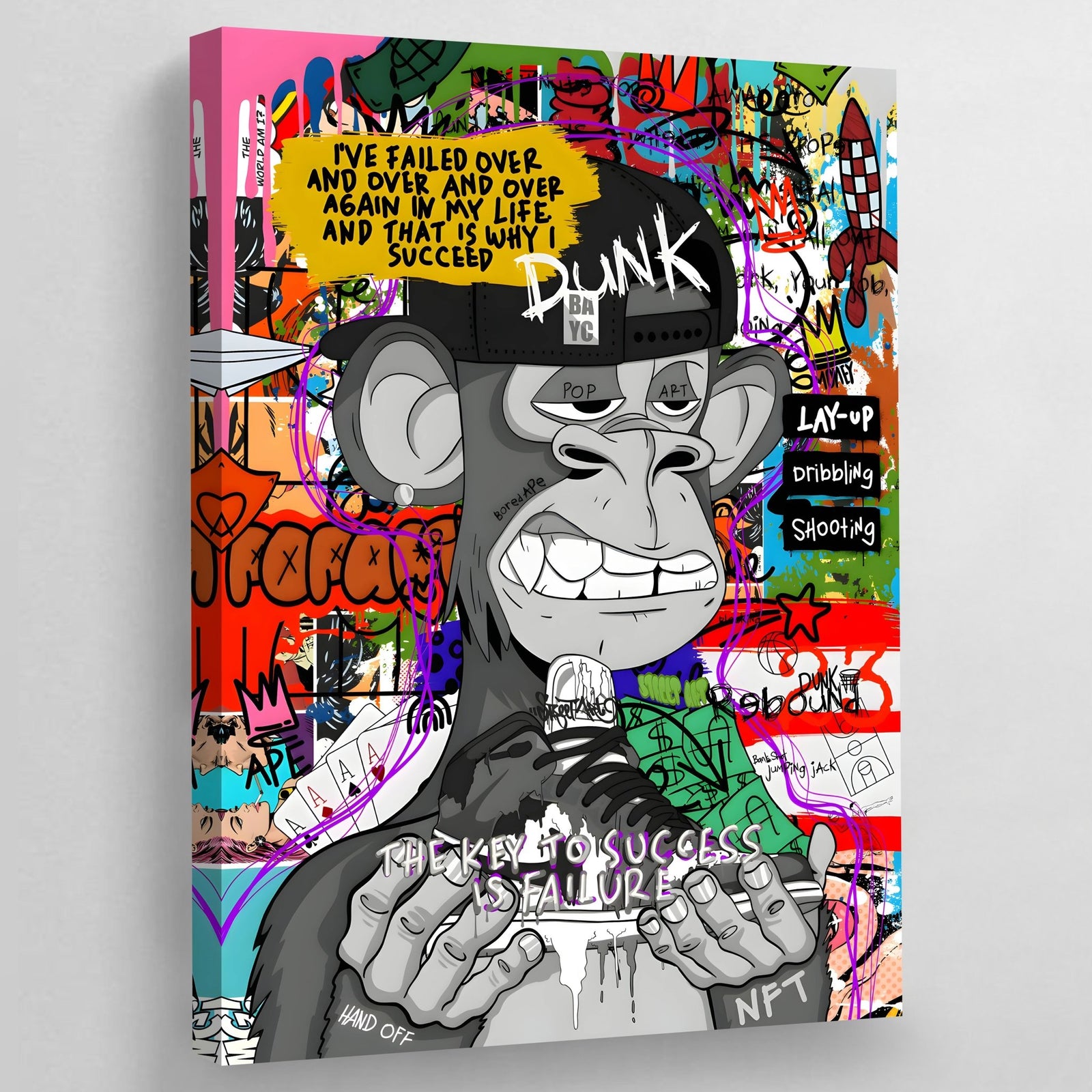 Tableau Street Art Bored Ape - The Art Avenue