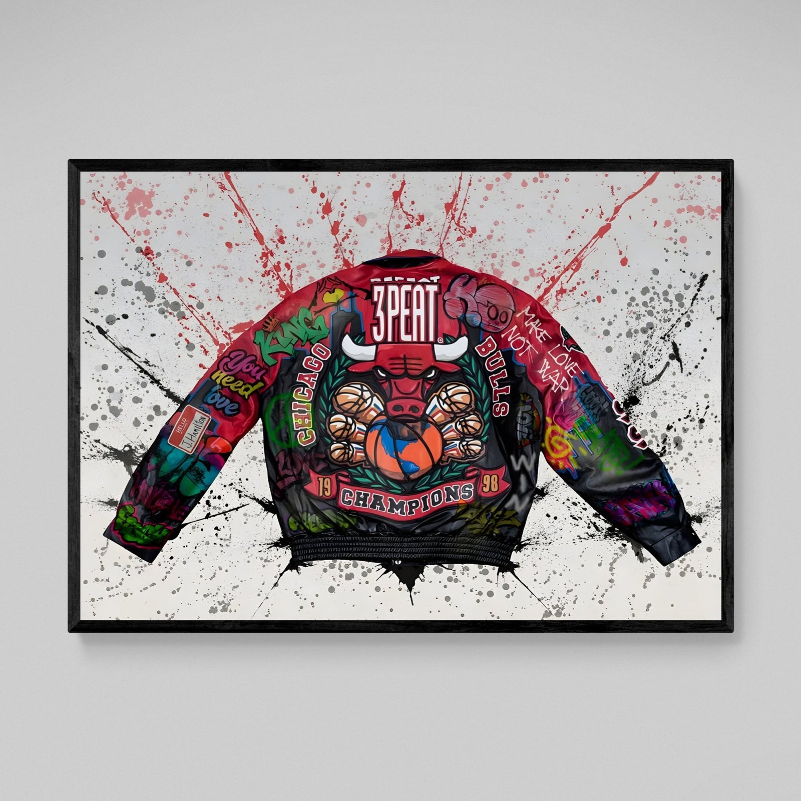 Tableau Street Art Chicago Bulls - The Art Avenue