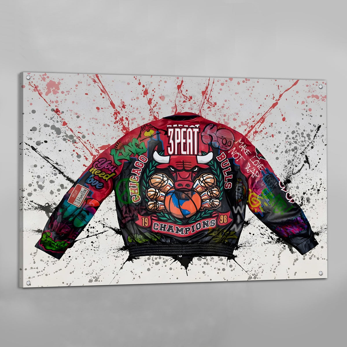 Tableau Street Art Chicago Bulls - The Art Avenue