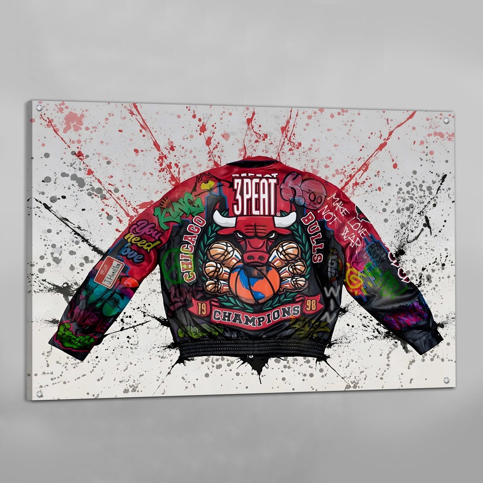 Tableau Street Art Chicago Bulls - The Art Avenue