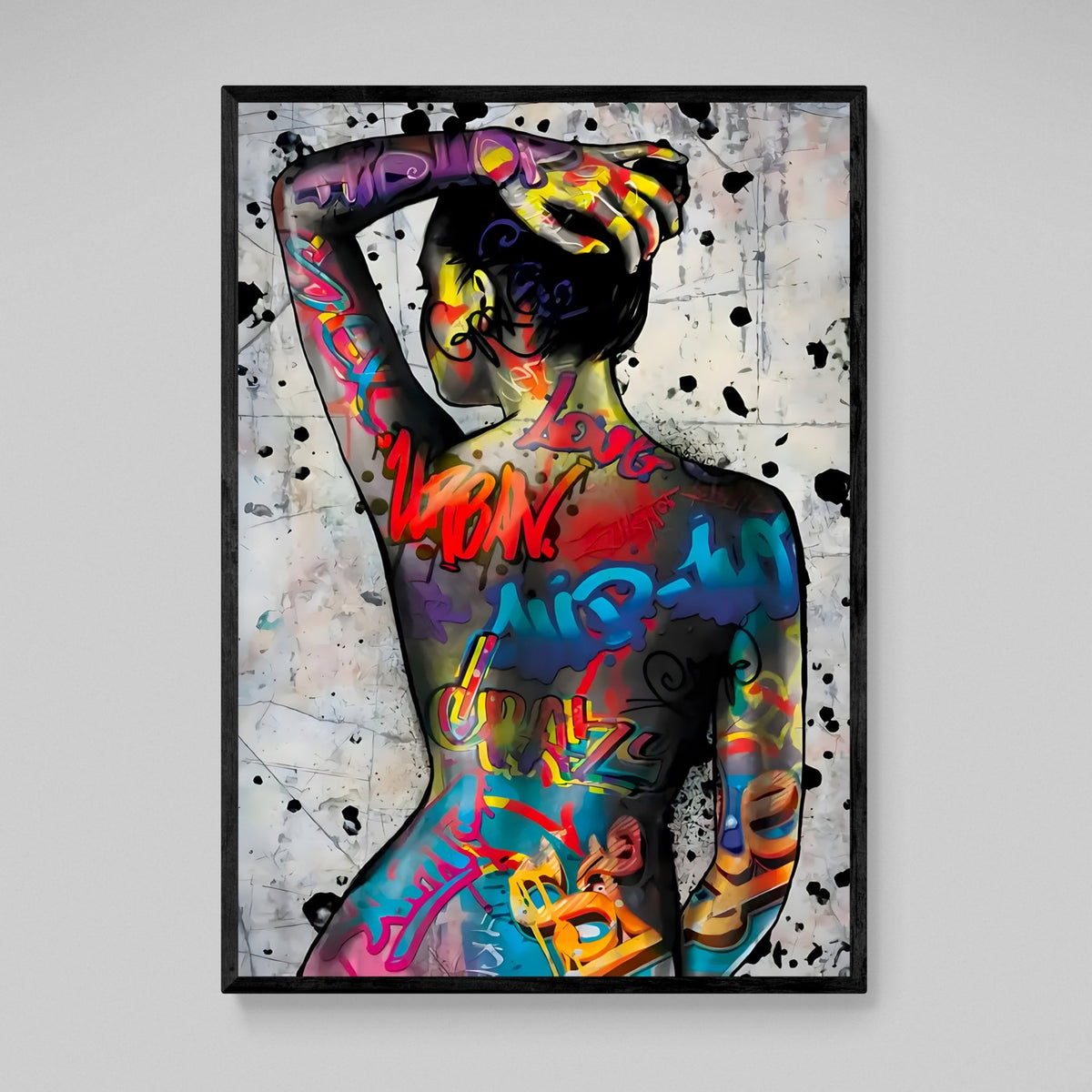 Tableau Street Art Corps De Femme - The Art Avenue