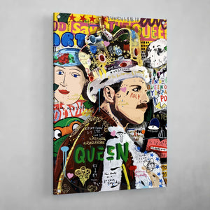 Tableau Street Art Freddie Mercury - The Art Avenue