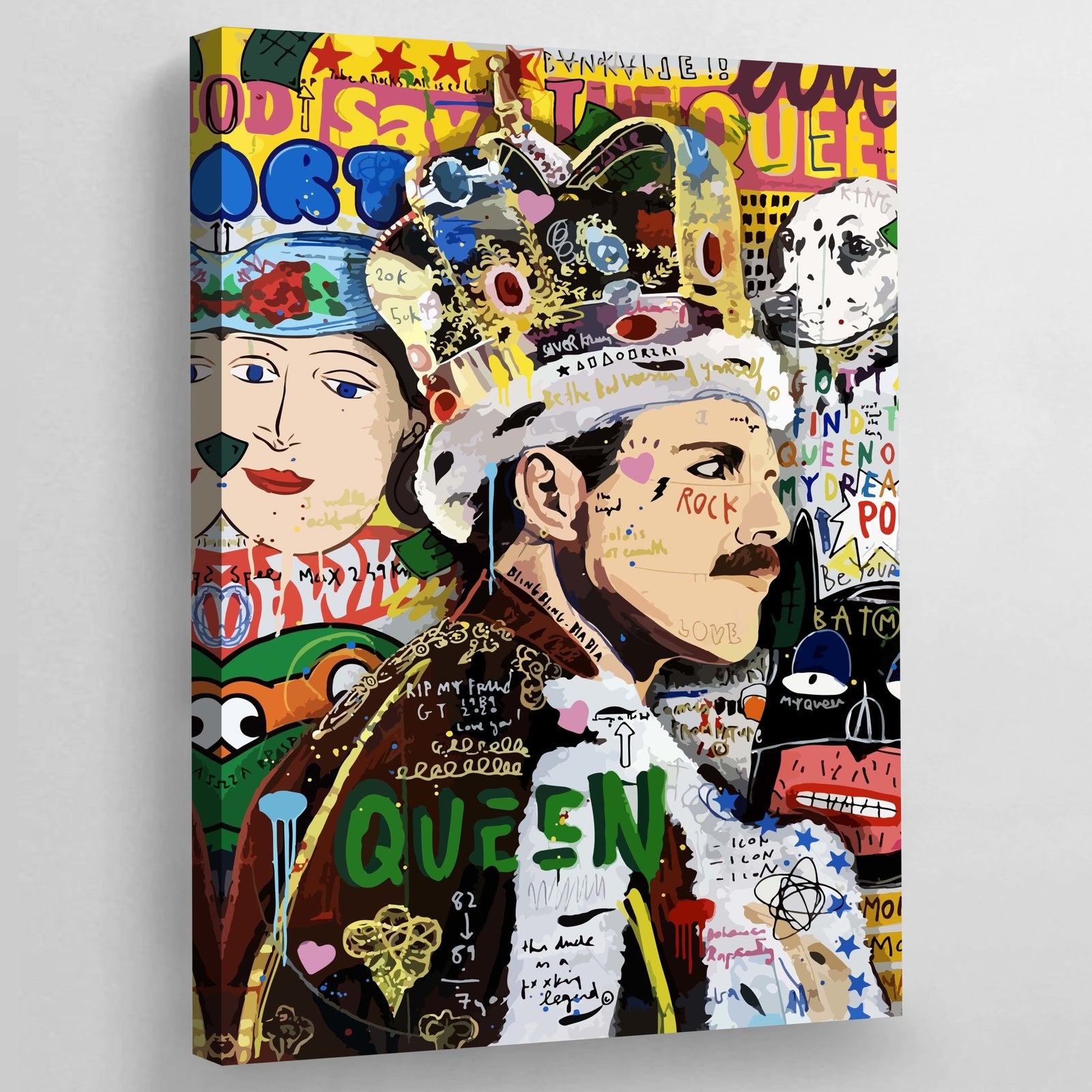 Tableau Street Art Freddie Mercury - The Art Avenue