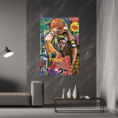 Tableau Street Art Michael Jordan - The Art Avenue