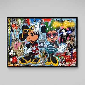Tableau Street Art Mickey & Minnie - The Art Avenue