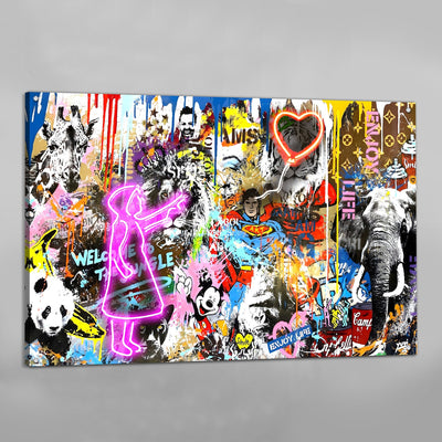 Tableau Street Art Moderne Graffiti - The Art Avenue
