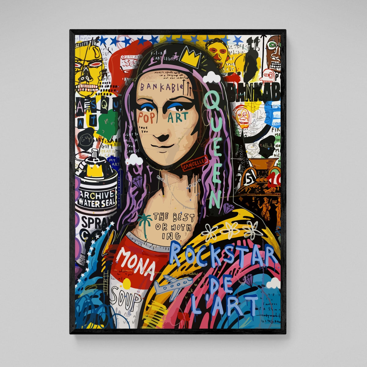 Tableau Street Art Joconde Moderne - The Art Avenue