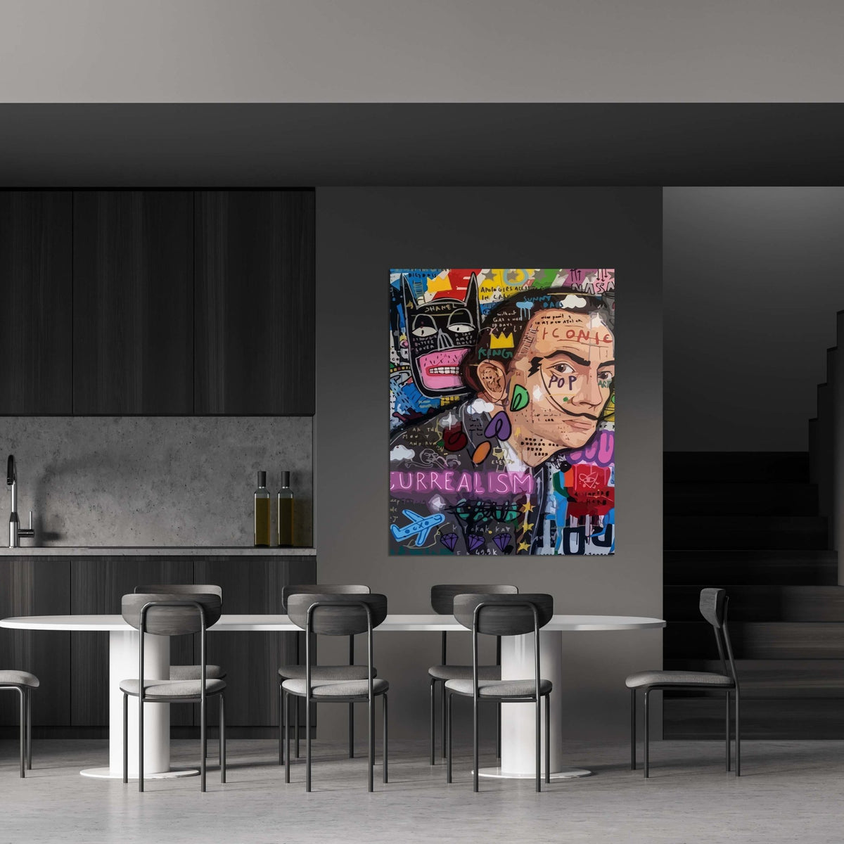 Tableau Street Art Salvador Dali - The Art Avenue