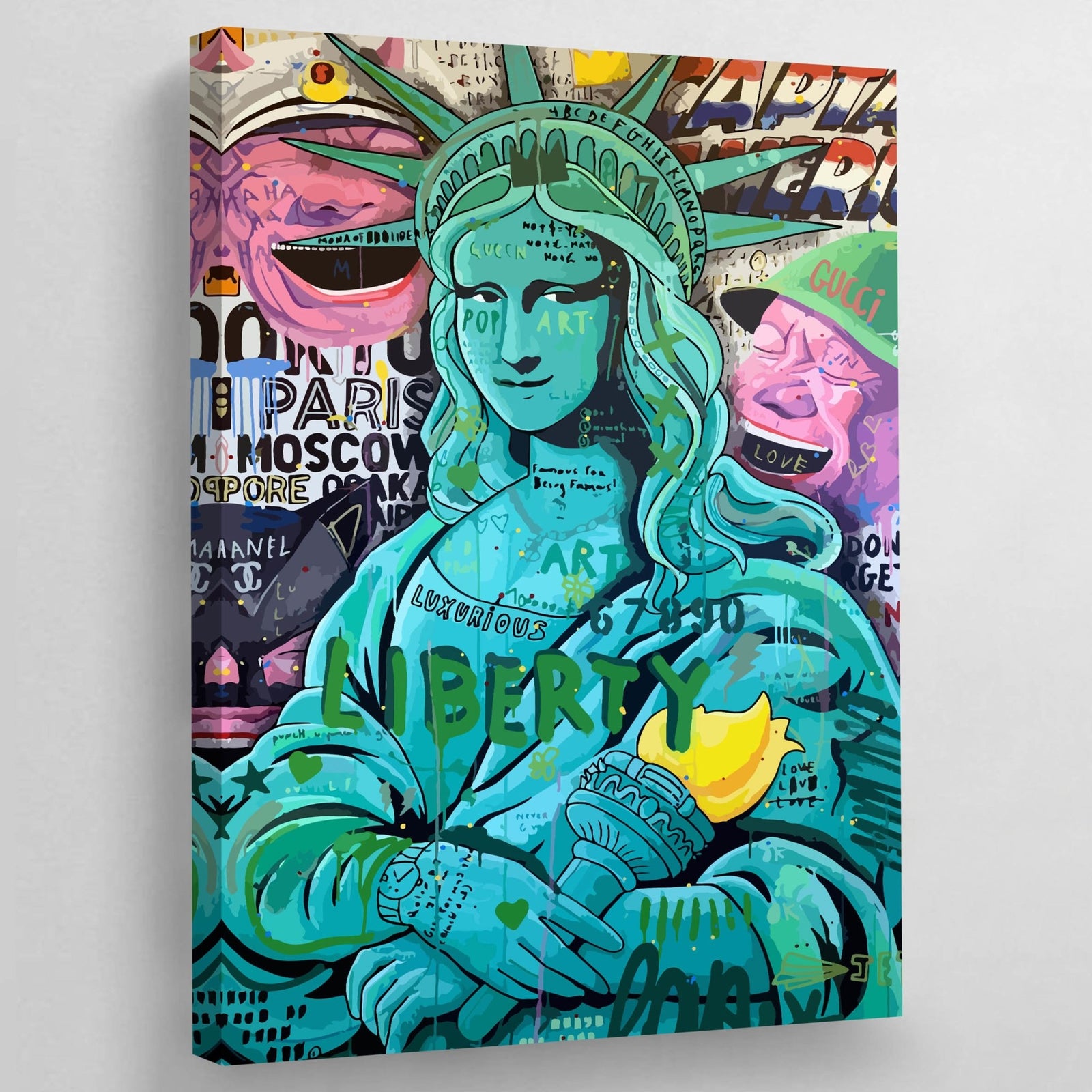 Tableau Street Art Statue De La Liberté - The Art Avenue