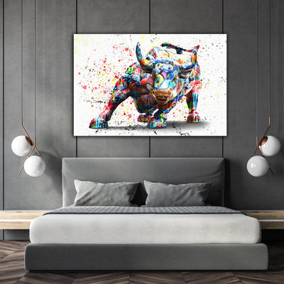 Tableau Taureau Pop Art - The Art Avenue