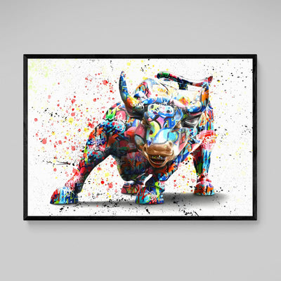 Tableau Taureau Pop Art - The Art Avenue