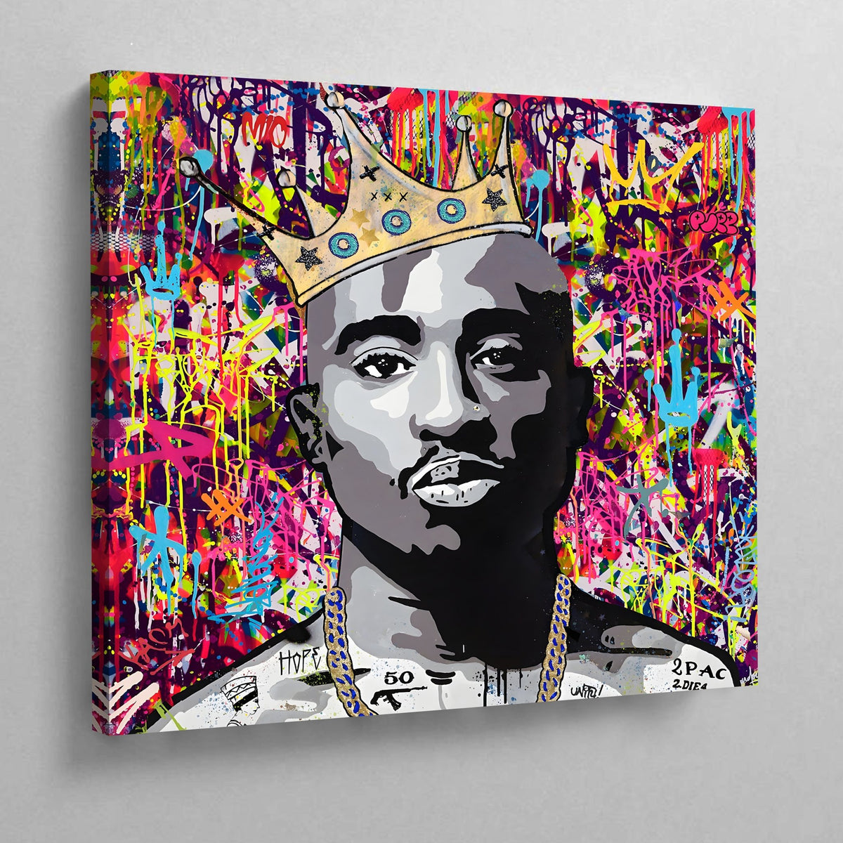 Tableau Tupac Street Art - The Art Avenue