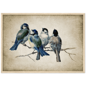 Tableau Vintage Oiseaux - The Art Avenue