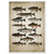 Tableau Vintage Poissons - The Art Avenue