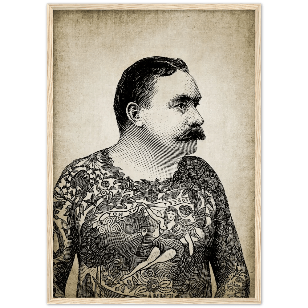 Tableau Vintage Tatouage - The Art Avenue