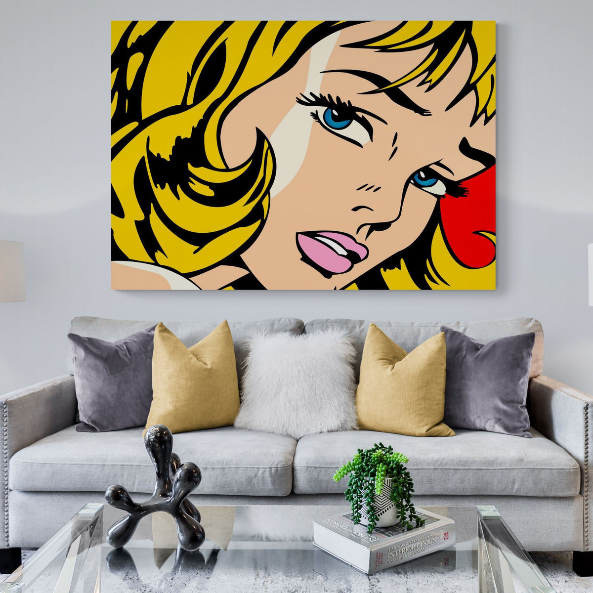 Tableau Visage Femme Pop Art - The Art Avenue