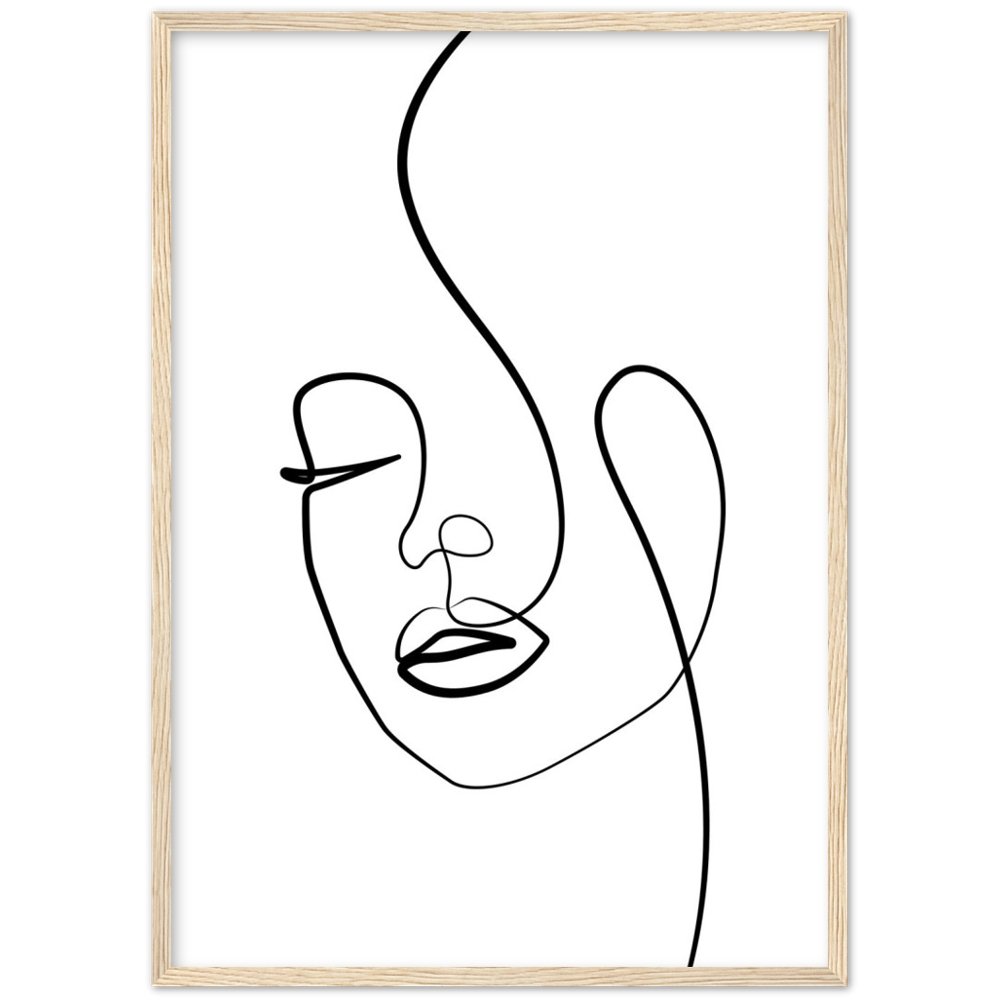 Tableau Visage Minimaliste - The Art Avenue