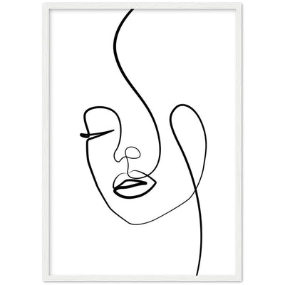 Tableau Visage Minimaliste - The Art Avenue